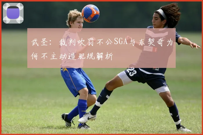 武圣：裁判吹罚不公SGA与东契奇为何不主动造犯规解析